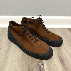 Arche Sneakers Women’s 40 Brown Suede Leather and Black Rubber Sole Lace Up